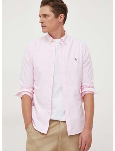 Bavlnená košeľa Polo Ralph Lauren pánska, slim, s golierom button-down, 710928924