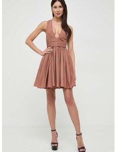 Šaty Pinko hnedá farba, mini, áčkový strih, 102777.Y3LE