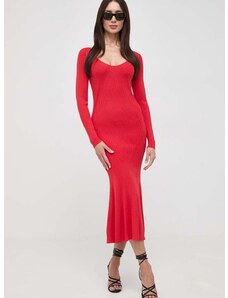 Šaty Pinko červená farba, maxi, priliehavá, 102800.A170