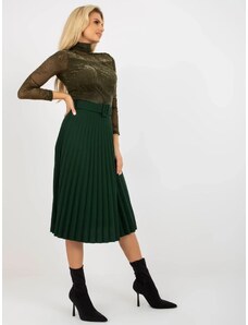 Woman Style Plisovaná sukňa smaragdová UNI