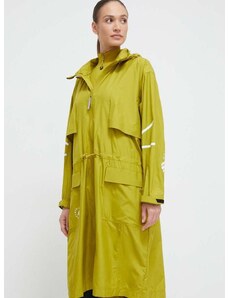 Bunda adidas by Stella McCartney dámska, zelená farba, prechodná, oversize, IN3622
