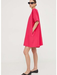 Šaty Liviana Conti ružová farba, mini, oversize, F4SI20