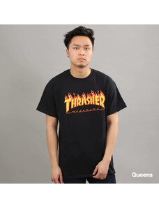 Pánske tričko Thrasher Flame Logo Black