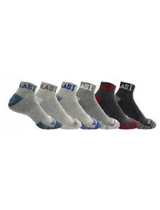 Everlast Quarter 6 Pack Socks Mens Grey