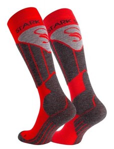 Stark Soul Lyžiarske a Snowboardové Ponožky so špeciálnou výplňou červené Červená 35 - 38