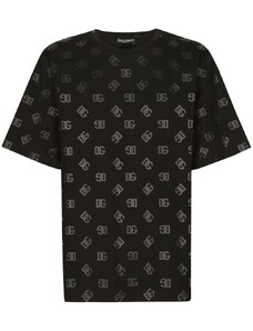 DOLCE & GABBANA Monogram Black tričko