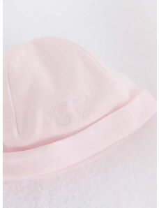 Detská bavlnená čiapočka Tartine et Chocolat ružová farba biela, z tenkej pleteniny, bavlnená