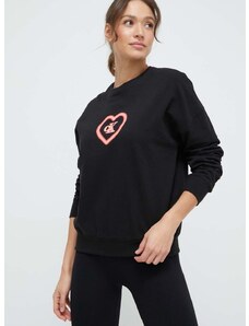 Mikina s kapucňou Calvin Klein Underwear čierna farba, s potlačou, 000QS7086E