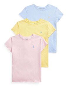 Detské bavlnené tričko Polo Ralph Lauren 3-pak