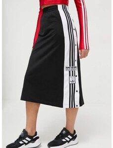 Sukňa adidas Originals čierna farba, mini, rovný strih, IU2527