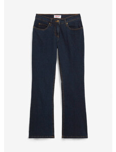 bonprix Strečové džínsy, rozšírené, vysoký pás, farba modrá