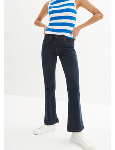 bonprix Strečové džínsy, rozšírené, vysoký pás, farba modrá, rozm. 44