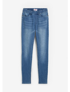 bonprix Strečové džínsové legíny, komfortné, farba modrá, rozm. 34