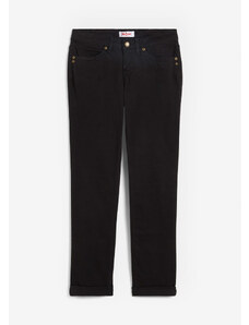 bonprix Strečové džínsy STRAIGHT, Mid Waist, farba čierna