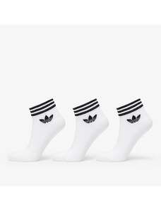adidas Originals Pánske ponožky adidas Trefoil Ankle Socks 3-Pack White/ Black
