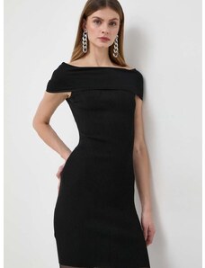 Šaty Pinko čierna farba, mini, priliehavá, 102797.A170