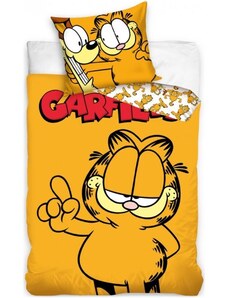 Carbotex Bavlnené posteľné obliečky kocúr Garfield - 100% bavlna Renforcé - 70 x 90 cm + 140 x 200 cm
