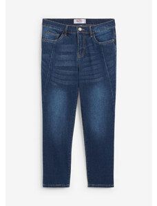 bonprix Soft-strečové džínsy slim, 7/8-dĺžka, farba modrá, rozm. 34