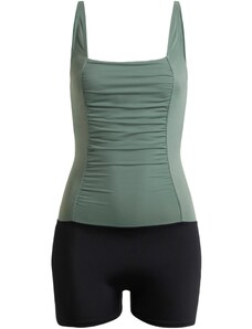 bonprix Plavky so šortkami z recyklovaného polyamidu, farba zelená, rozm. 52