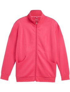 bonprix Funkčná mikinová bunda so stojacím golierom, rýchlo schnúca, farba ružová