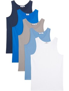 bonprix Chlapčenské tielko (5 ks), farba modrá
