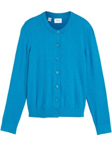 bonprix Pletený sveter, dievčenský, farba modrá, rozm. 116/122