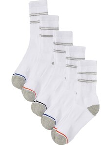 bonprix Tenisové ponožky (5 ks) s vnútorným froté na podrážke s bio bavlnou, farba šedá