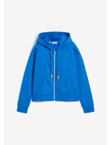 bonprix Mikinová bunda s kapucňou, farba modrá