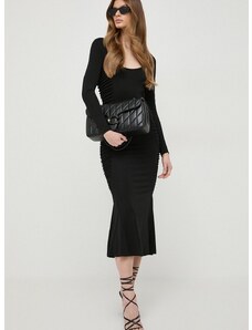 Šaty Pinko čierna farba, maxi, priliehavá, 103101.A1L0