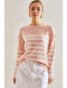 Bianco Lucci Women's Striped Sweater