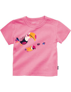JAKO-O - Detské tričko ružové - Papagáje č.80/86