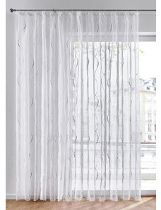 bonprix Záclona s výšivkou, s recyklovaným polyesterom, farba biela, rozm. D/Š: 100/300 cm