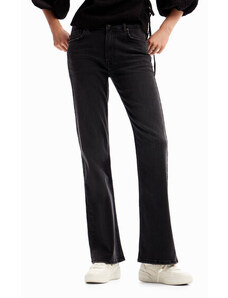 Dámske jeans - Desigual - black denim - DESIGUAL