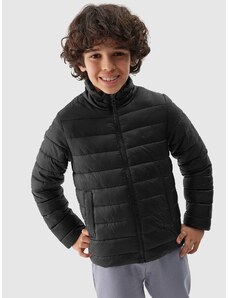4F Chlapčenská zatepľovacia bunda s recyklovanou výplňou - čierna