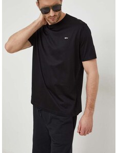 Bavlnené tričko Paul&Shark pánsky, čierna farba, jednofarebný, 24411021