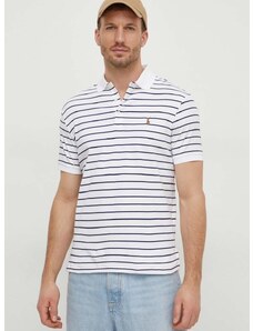 Bavlnené polo tričko Polo Ralph Lauren biela farba, vzorovaný, 710870545