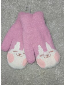 Detské rukavice macko palčiaky svetlo fialová
