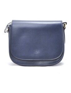 Menší luxusní kožená kabelka Katana K64201-06 BLAU modrá