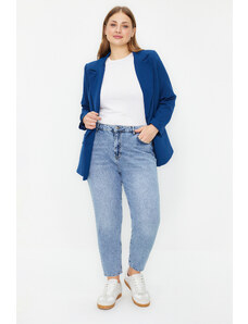 Trendyol Curve Svetlomodré džínsy High Bel Mom Jeans