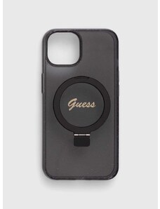 Puzdro na mobil Guess iPhone 14 / 15 / 13 6.1" čierna farba