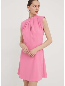 Šaty HUGO ružová farba,mini,rovný strih,50504460