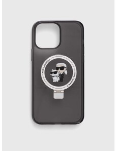 Puzdro na mobil Karl Lagerfeld iPhone 13 Pro Max 6.7" čierna farba
