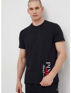 Tričko Polo Ralph Lauren pánsky, čierna farba, s potlačou, 714932511