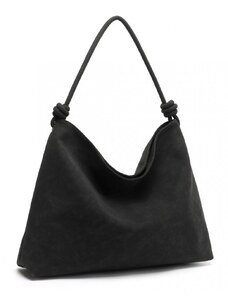 Miss LULU Minimalistická elegantná kabelka LG2324 čierna