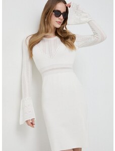 Šaty Liu Jo biela farba, mini, priliehavá