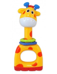 Hrkálka s hryzatkami Baby Mix - žltá žirafa