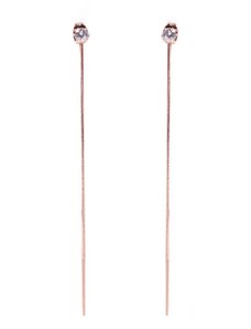 VUCH Bowy Rose Gold Long Earrings