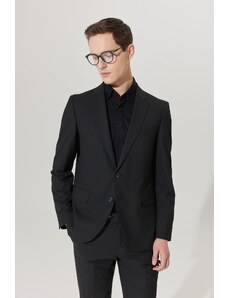 ALTINYILDIZ CLASSICS Pánsky čierny oblek Regular Fit pohodlného strihu