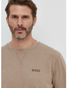 Bavlnené tričko Boss Orange pánske,béžová farba,jednofarebné,50505257