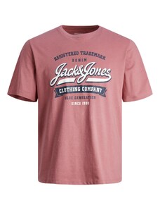 JACK & JONES Tričko námornícka modrá / ružová / biela